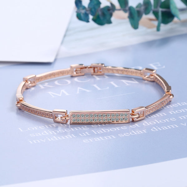 Crystal Splice Tennis Bracelet