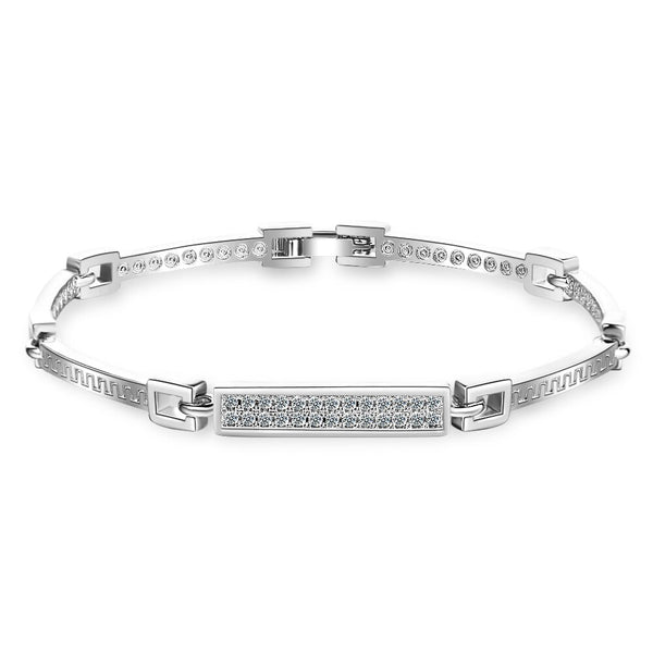 Crystal Splice Tennis Bracelet