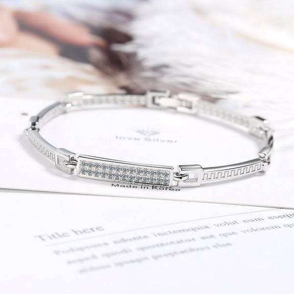 Crystal Splice Tennis Bracelet