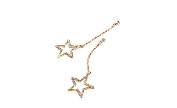 Crystal Dangle Star Earrings