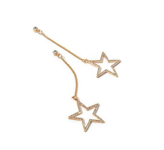 Crystal Dangle Star Earrings