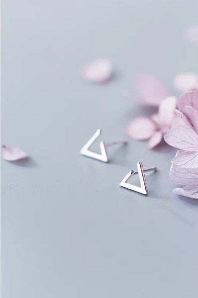 Open Triangle Earrings