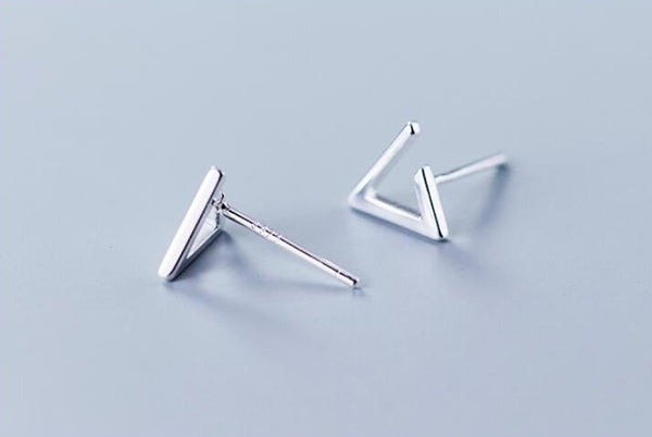 Open Triangle Earrings