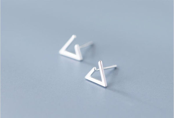 Open Triangle Earrings