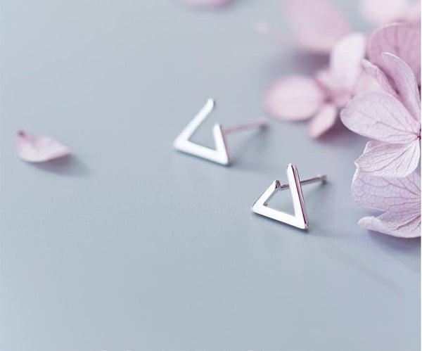 Open Triangle Earrings