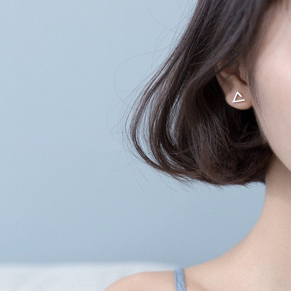 Open Triangle Earrings