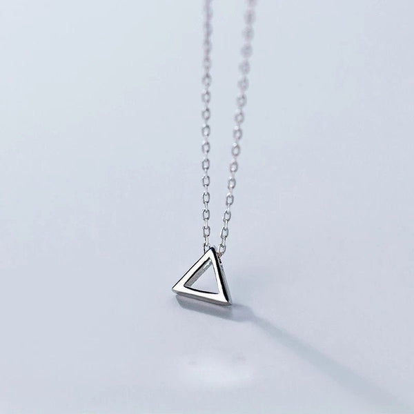 Dainty Triangle Necklace