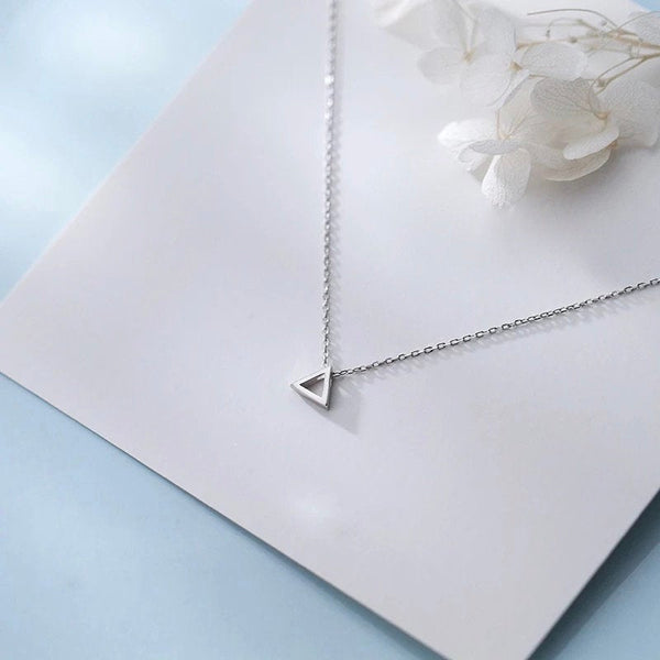 Dainty Triangle Necklace