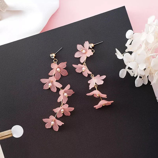Flowy Flowers Dangle Earrings