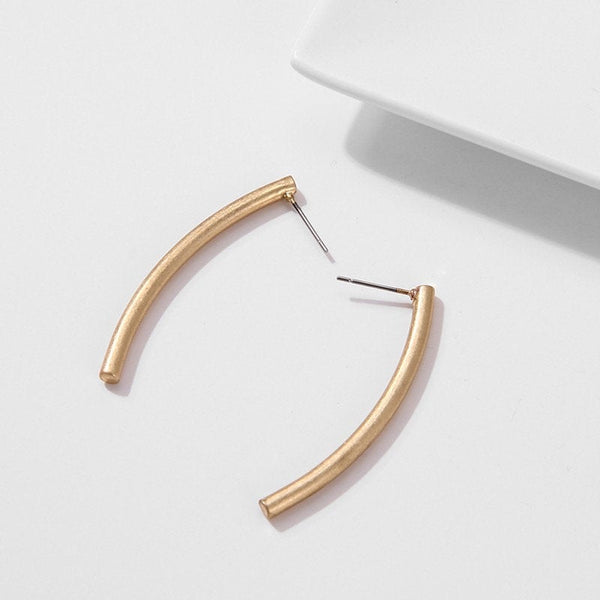 Brushed Bar Earrings