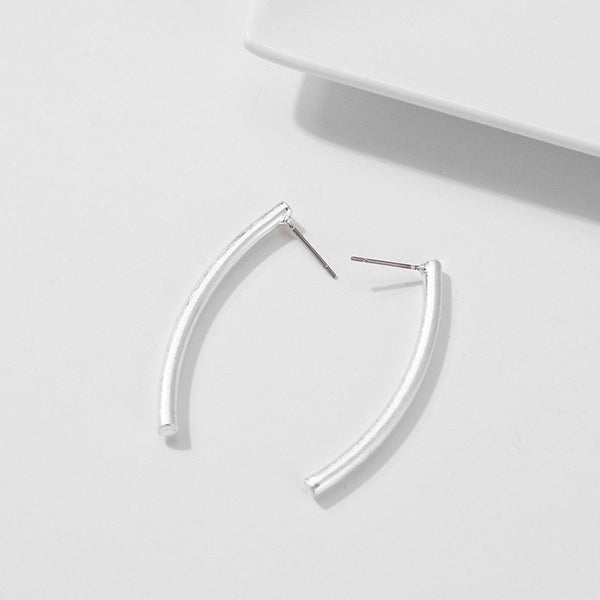 Brushed Bar Earrings