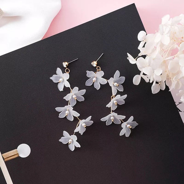 Flowy Flowers Dangle Earrings