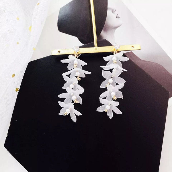 Flowy Flowers Dangle Earrings