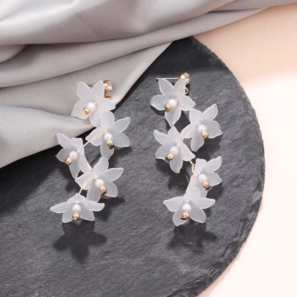 Flowy Flowers Dangle Earrings
