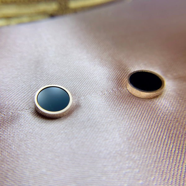 Black and White Stud Earrings