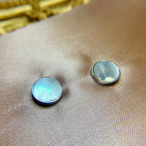 Black and White Stud Earrings