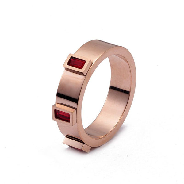 Crystal Rectangle Ring