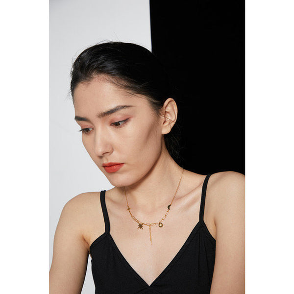 Celestial Charms Tassel Necklace