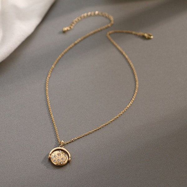Celestial Overturn Pendant Necklace