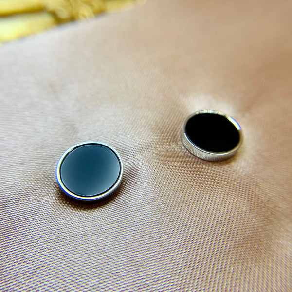 Black and White Stud Earrings
