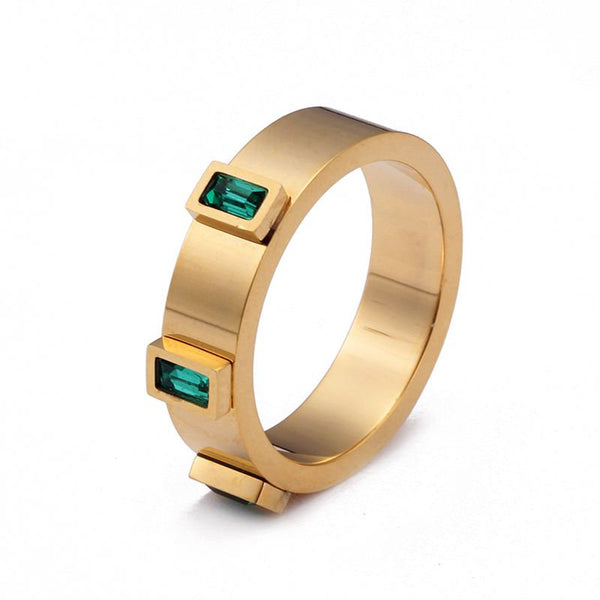 Crystal Rectangle Ring