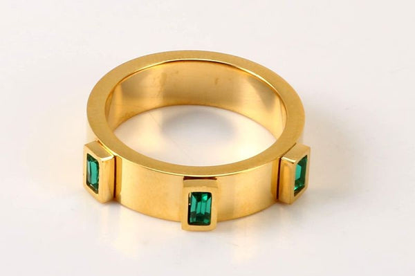 Crystal Rectangle Ring