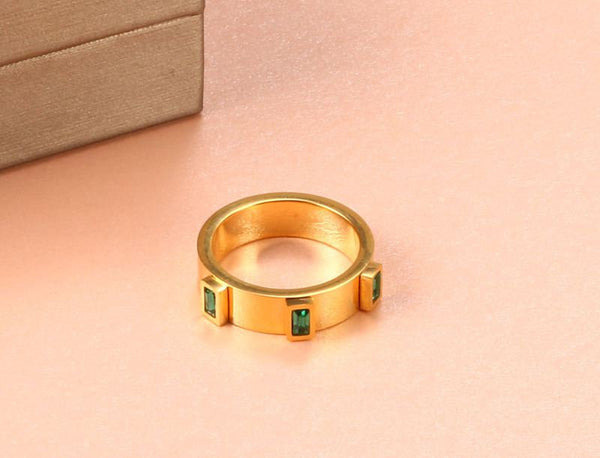 Crystal Rectangle Ring