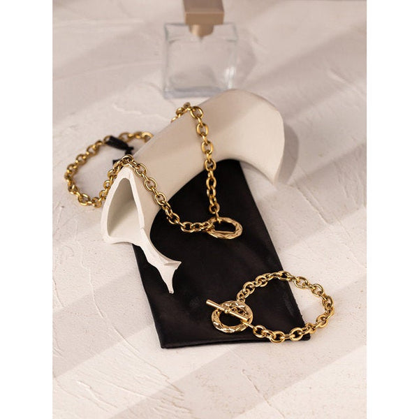 Toggle Clasp Necklace Bracelet Set