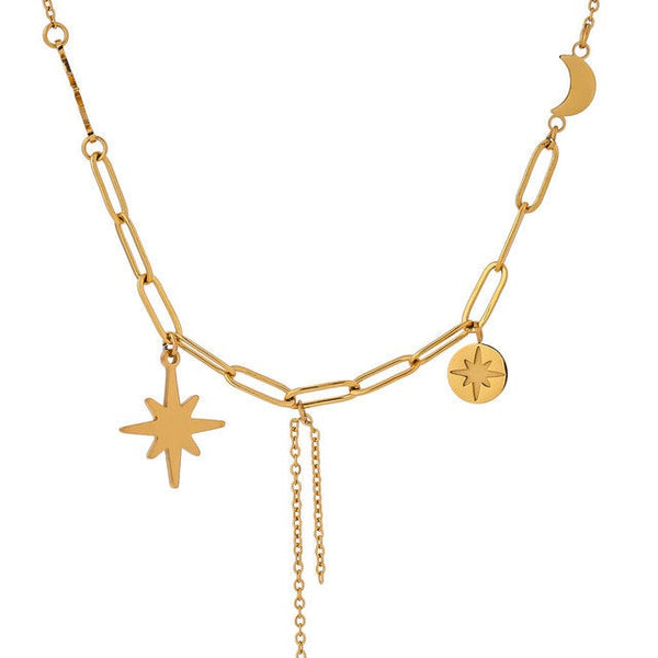 Celestial Charms Tassel Necklace