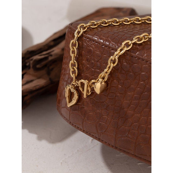 Angel Wings Toggle Clasp Link Chain Necklace