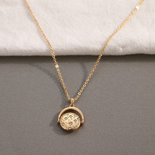Celestial Overturn Pendant Necklace