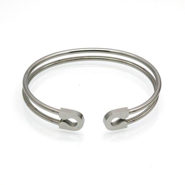 Safety Pin Bangle Bracelet