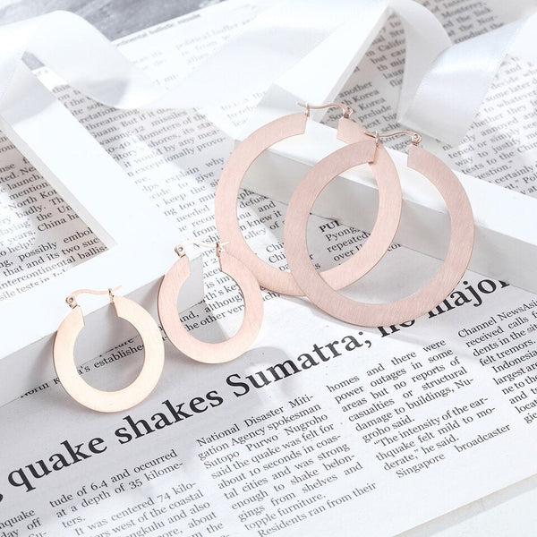 Flat Hoop Earrings