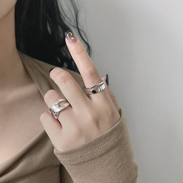 Chunky X Cross Ring