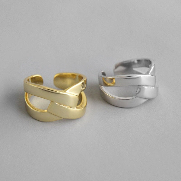 Chunky X Cross Ring