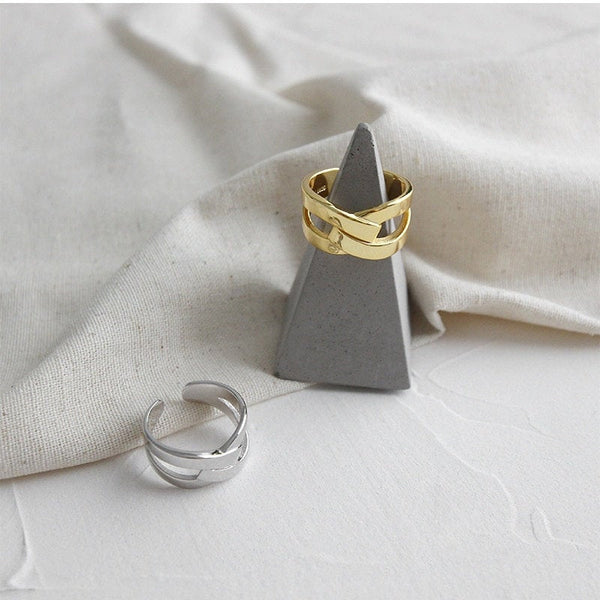 Chunky X Cross Ring