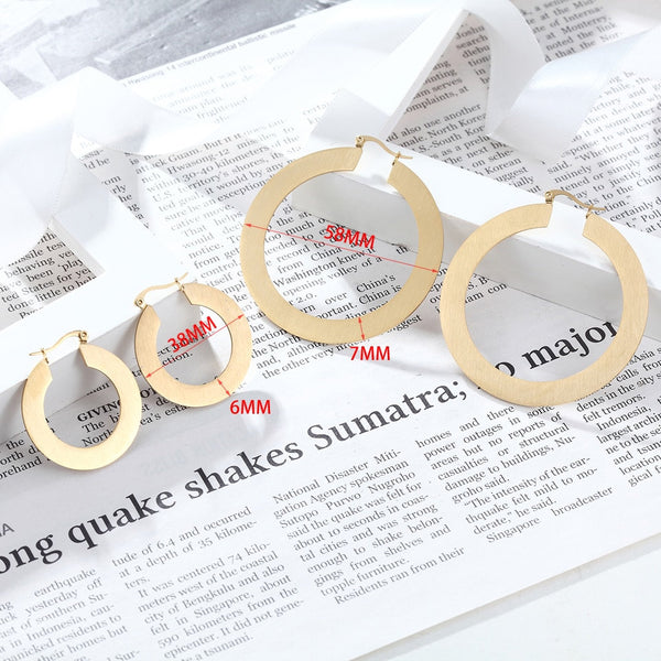 Flat Hoop Earrings