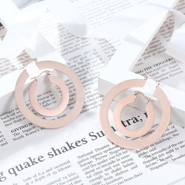 Flat Hoop Earrings