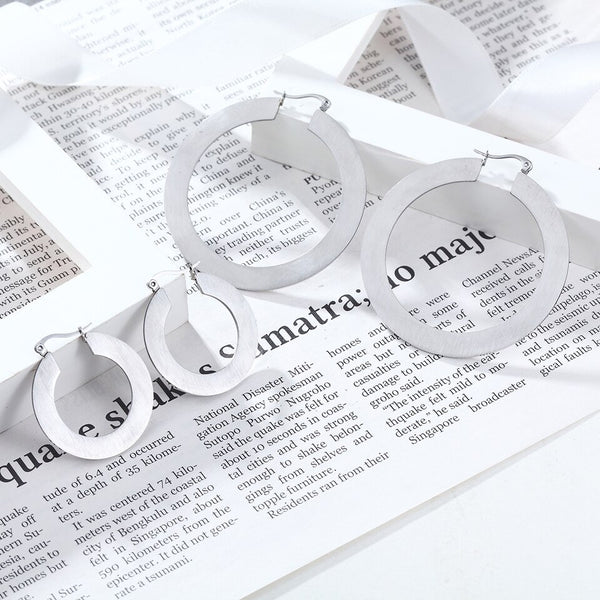Flat Hoop Earrings