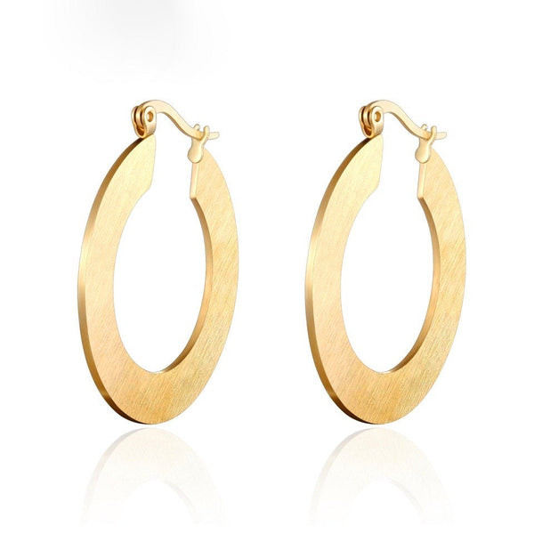Flat Hoop Earrings