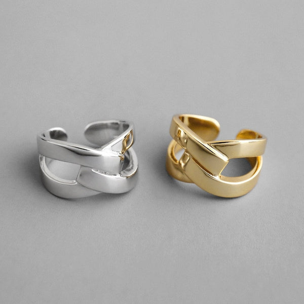 Chunky X Cross Ring