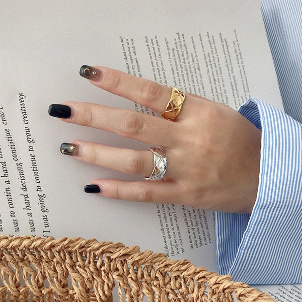 Chunky Quilted Ring