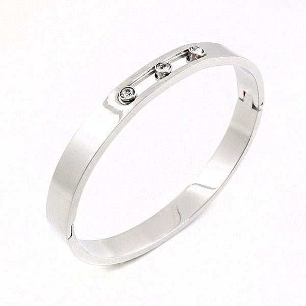 Rolling Diamonds Bangle Bracelet