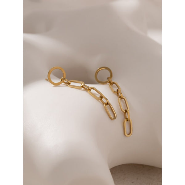 Geometric Chain Link Earrings