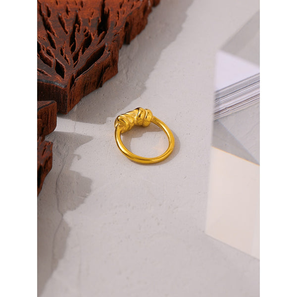 Twisted Wire Knot Ring